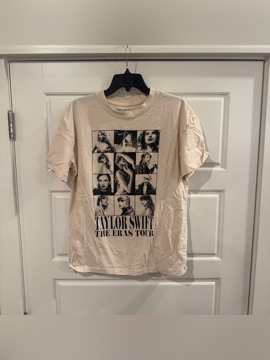 Taylor Swift Tops - Taylor Swift The Eras Tour Official Merch Beige Tee T-Shirt Size Medium